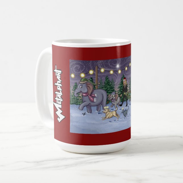 Caneca De Café Metalphant Family Tree Mug (Frente Esquerda)