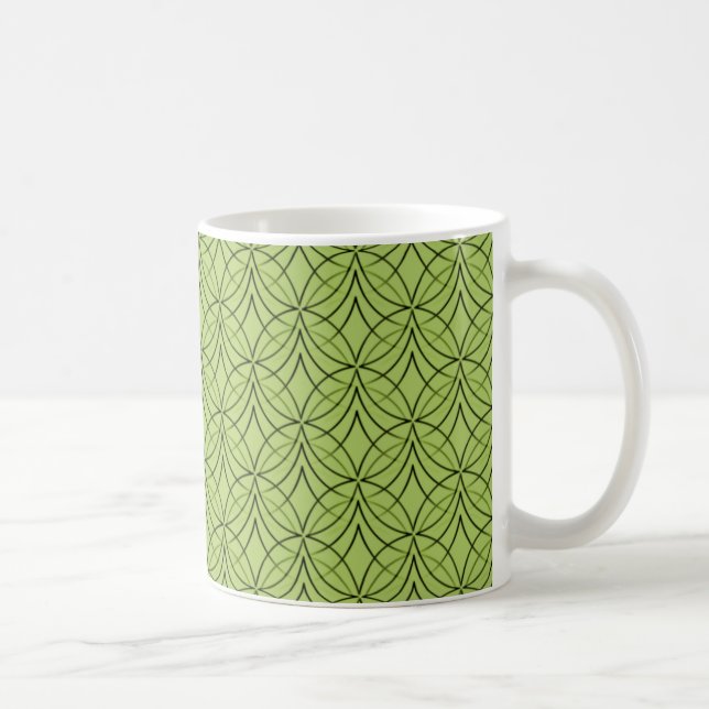 Caneca De Café Metro Retro Mug, Olive Green (Direita)