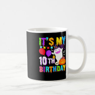 Caneca De Café Meu 10º Aniversário Oferece ao Fantasma Pumpkin Co