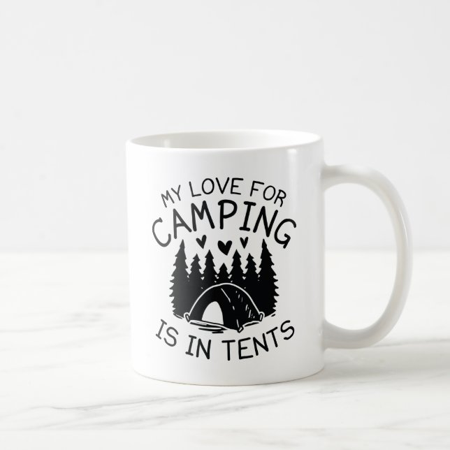 Caneca De Café Meu Amor Pelo Camping (Direita)