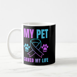 Caneca De Café Meu Animal de Estimação Salvou Minha Vida Prevençã