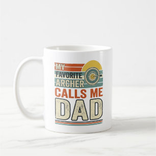 Caneca De Café Meu Arqueiro Favorito Me Chama De Pai Design Vinta