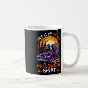 Caneca De Café Meu Assustador Halloween Mostra Esqueletos Engraça