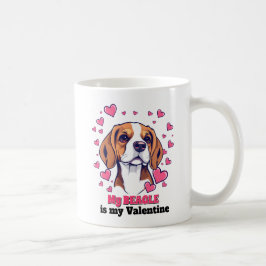 Caneca De Café Meu beagle é meu Namorados Cachorro Engraçado