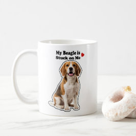 Caneca De Café Meu Beagle Está Colado Em Mim Amante de Cachorro