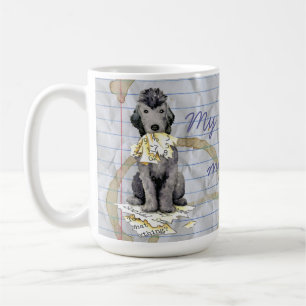 Caneca De Café Meu Bedlington Comeu Minha Lição Plano De Café 