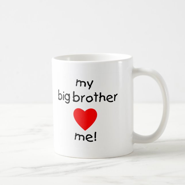 Caneca De Café Meu big brother ama-me (Direita)