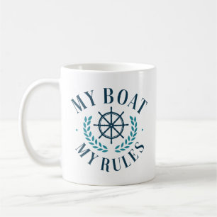 Caneca De Café Meu Bote Minhas Regras