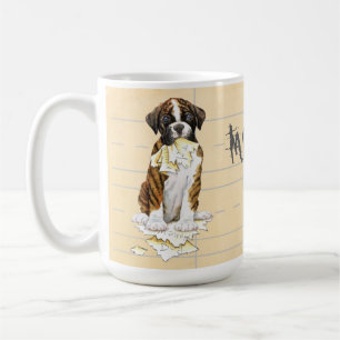 Caneca De Café Meu Boxer Comeu Meu Trabalho De Casa