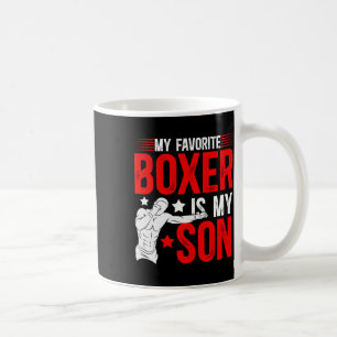 Caneca De Café Meu Boxer Favorito É Meu Filho Boxando Pai Fath