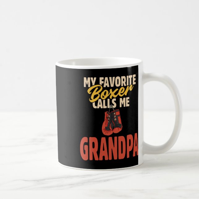 Caneca De Café Meu Boxer Favorito Me Chama Avô (Direita)