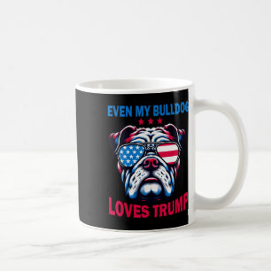 Caneca De Café Meu Bulldog ama Trump