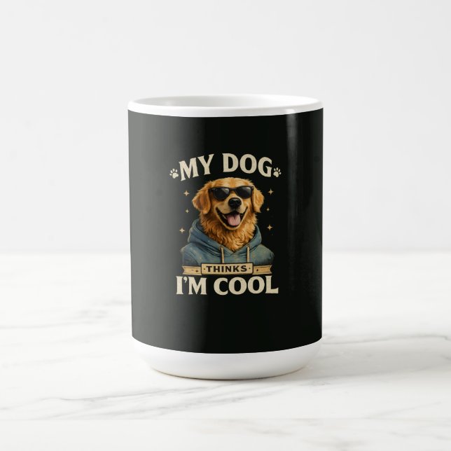 Caneca De Café Meu cachorro acha que eu sou legal (Centro)