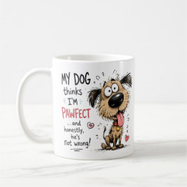 Caneca De Café Meu Cachorro Acha que Sou Engraçado Perfeito Amant