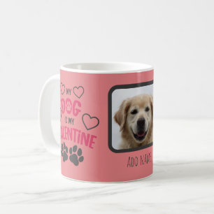 Caneca De Café Meu cachorro é bonito, meu Namorados com foto e no