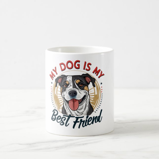 Caneca De Café Meu Cachorro é meu melhor amigo Mug (Centro)
