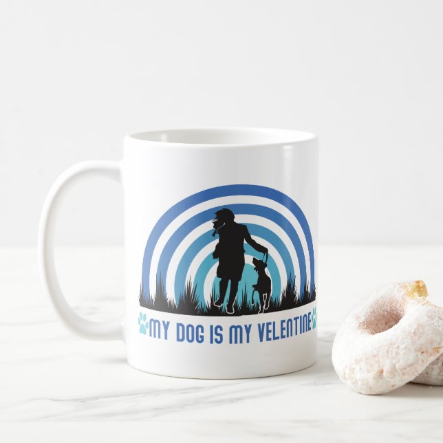 Caneca De Café Meu Cachorro É Meu Namorados (Com Donut)