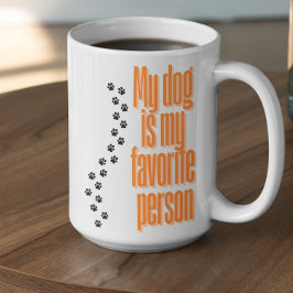 Caneca De Café Meu Cachorro é Minha Pessoa Favorita Personalizáve