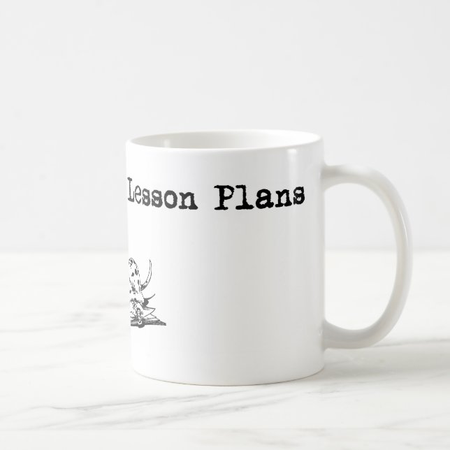 Caneca De Café Meu cão comeu meus planos de aula (Direita)