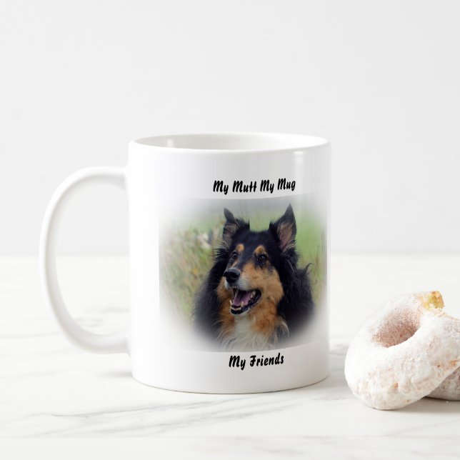 Caneca De Café Meu Cão, Minha Caneca, Meus Amigos. (Com Donut)