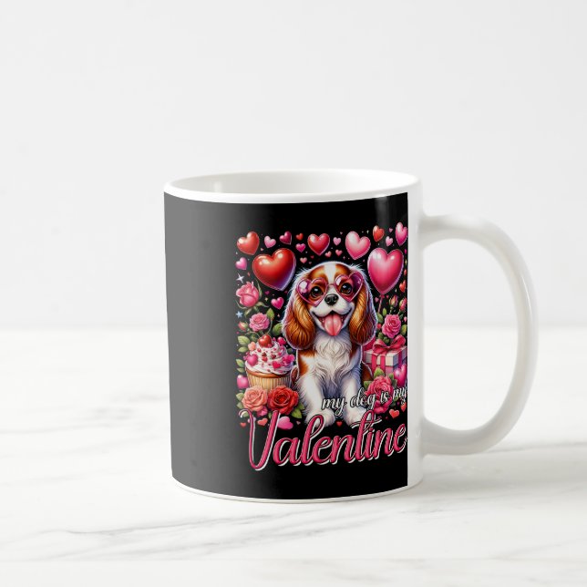 Caneca De Café Meu Cavalier King Charles Spaniel é meu namorado D (Direita)