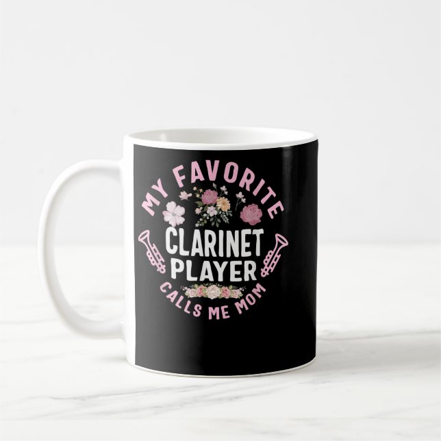 Caneca De Café Meu Clarinet Player favorito me chama Mãe (Esquerda)