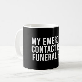 Caneca De Café Meu contato de emergência