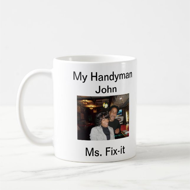 Caneca De Café Meu copo de café de John do trabalhador manual (Esquerda)