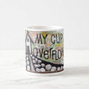 Caneca De Café meu copo transborda copo