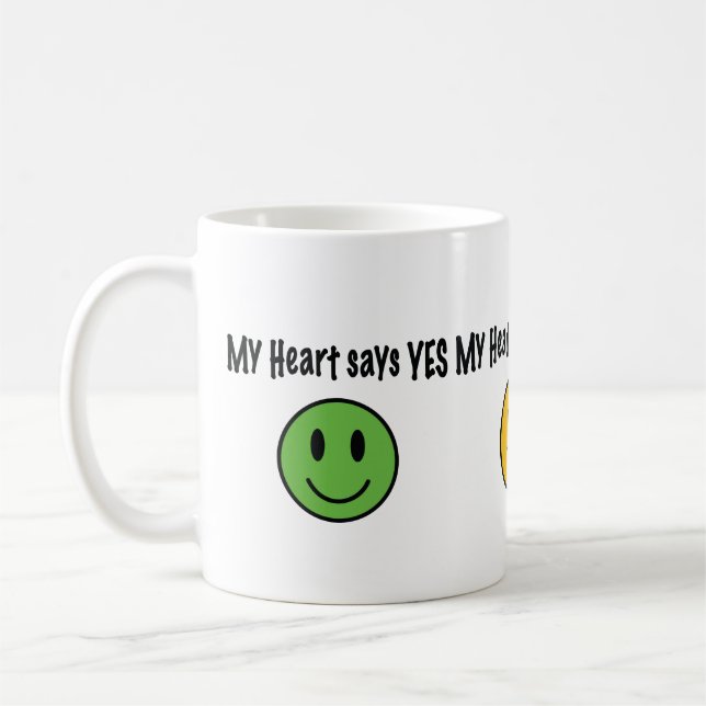 Caneca De Café Meu coração diz sim… (Esquerda)