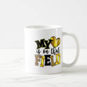 Caneca De Café Meu Coração Está Naquele Campo Mãe Leopard Mothe S