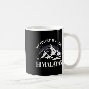 Caneca De Café Meu Coração Está Nos Himalaias Souvenir da Montanh