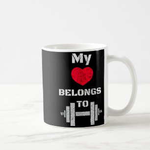 Caneca De Café Meu Coração Pertence à Academia - Valentim Engraça