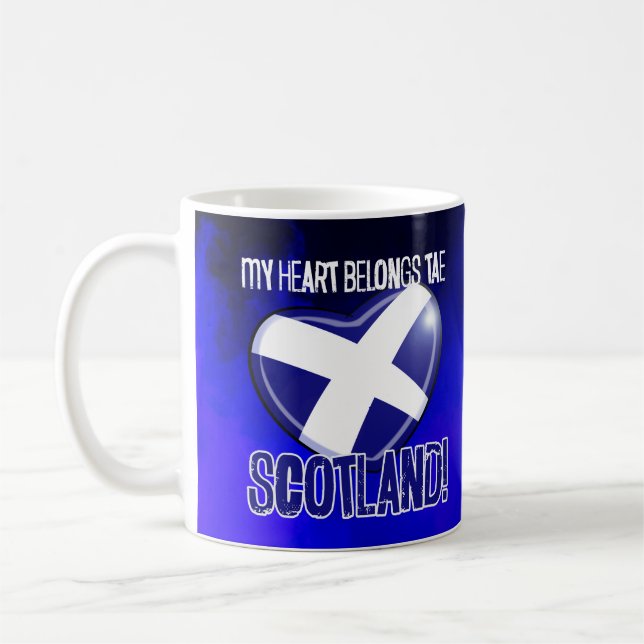 Caneca De Café Meu Coração Pertence Tae SCOTLAND (Esquerda)