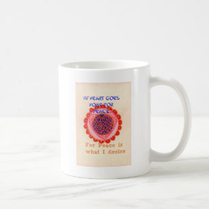 Caneca De Café Meu coração vai para casa para a paz.png