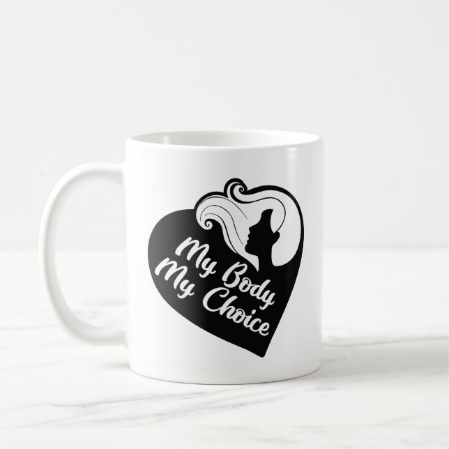 Caneca De Café Meu Corpo Minha Escolha (Esquerda)