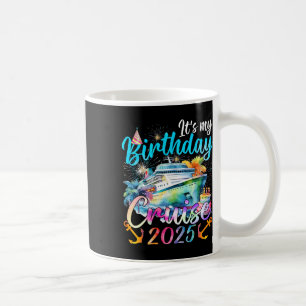 Caneca De Café Meu Cruzeiro de Aniversário 2025 Cruzeiro de Festa