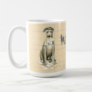 Caneca De Café Meu Deerhound Escocês Comeu meu dever de casa