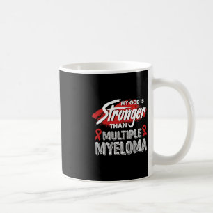 Caneca De Café Meu Deus É Mais Forte Do Que O Múltiplo Mieloma O