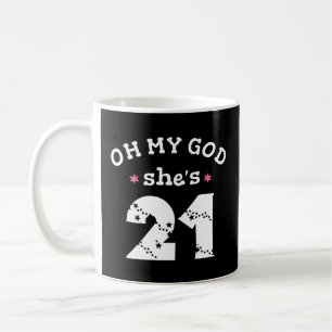 Caneca De Café Meu Deus, ela tem 21 anos