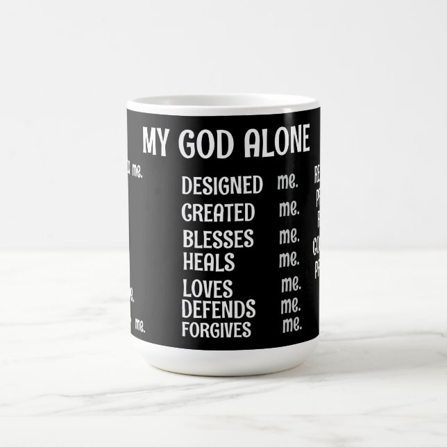 CANECA DE CAFÉ MEU DEUS SOZINHO CACHORRO ESPECIAL (Centro)