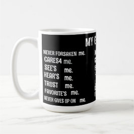 CANECA DE CAFÉ MEU DEUS SOZINHO CACHORRO ESPECIAL