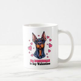 Caneca De Café Meu Doberman é meu Namorados Cachorro Engraçado