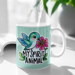Caneca De Café Meu Espírito Animal Hummingbird Mug