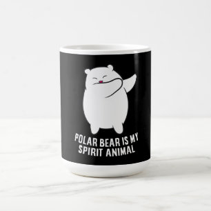 Caneca De Café Meu Espírito Urso Polar De Urso Polar Bonito Mais