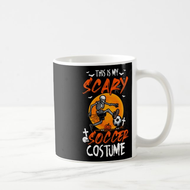 Caneca De Café Meu Fantasioso Traje de Futebol Esqueleto do Hallo (Direita)