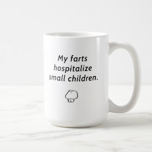 Caneca De Café "Meu farts hospitalizam crianças pequenas "