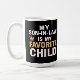 Caneca De Café Meu Filho-de-Direito É Minha Família Favorita Engr