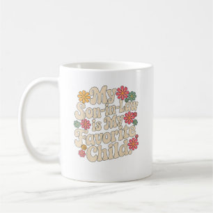Caneca De Café Meu Filho-Em-Lei É Meu Filho-Pai Favorito Mãe