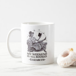 Caneca De Café Meu Fim de Semana é Todas as Cotas de Sobrecarga d